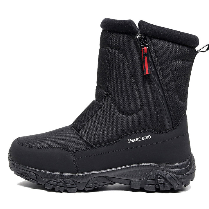 Gefütterte Herren-Winterstiefel mit rutschfester Sohle
