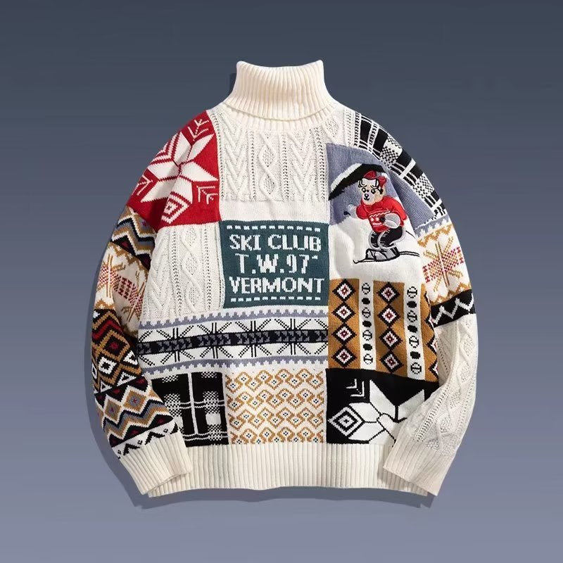 Warmer Strickpullover mit Rollkragen