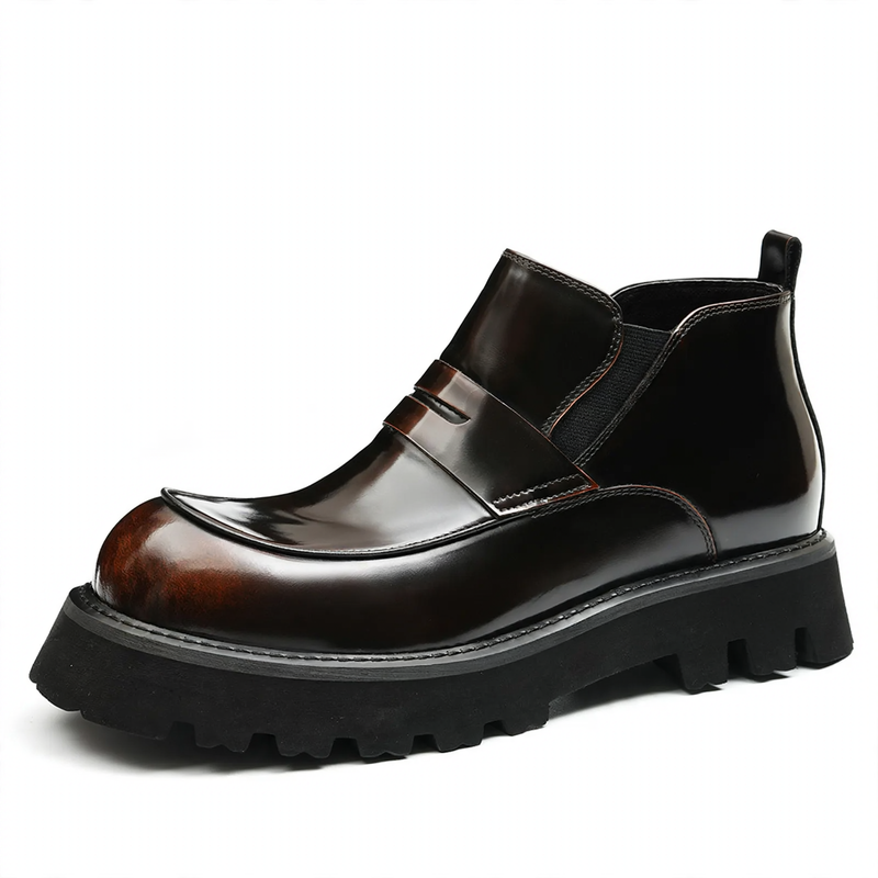 Business-Chelsea-Stiefel aus Glattleder