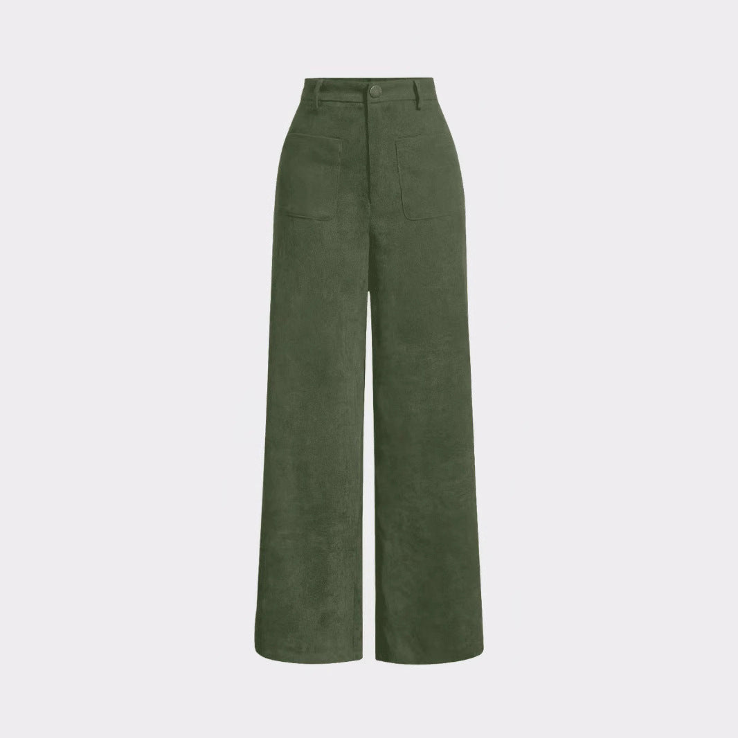 Kord-Hose mit geradem Schnitt