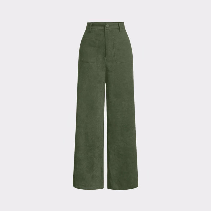 Kord-Hose mit geradem Schnitt