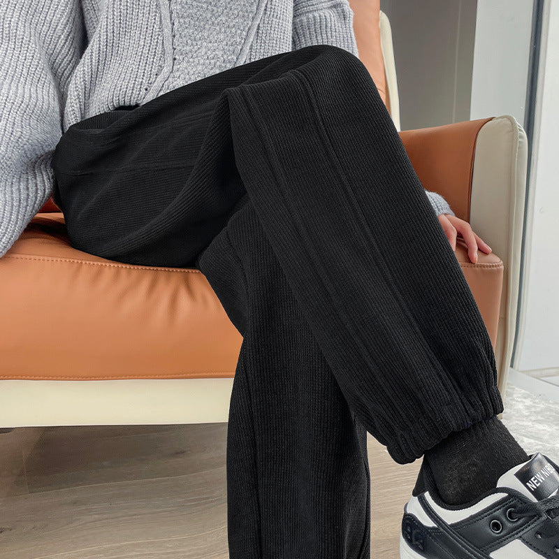 Damen-Cordhose, gefüttert, lässiger Schnitt