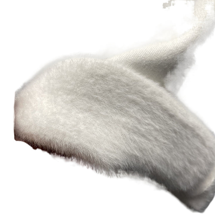 Herren-Strickpullover mit Fleecefutter und Stehkragen