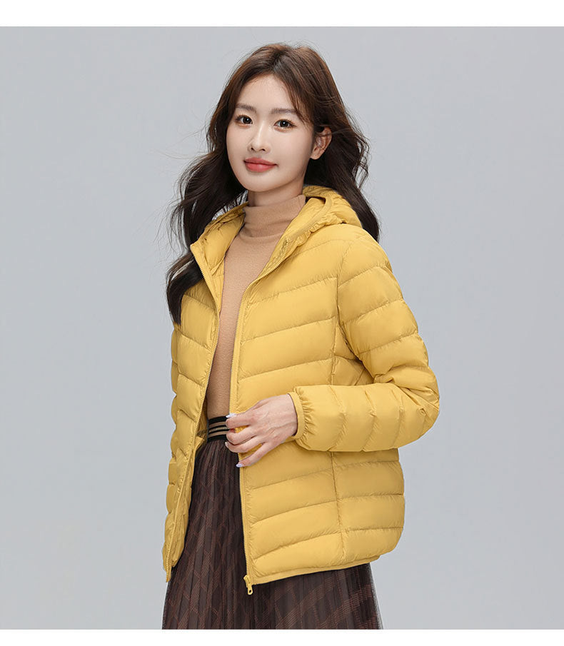 Leichte Daunenjacke mit Kapuze für Damen