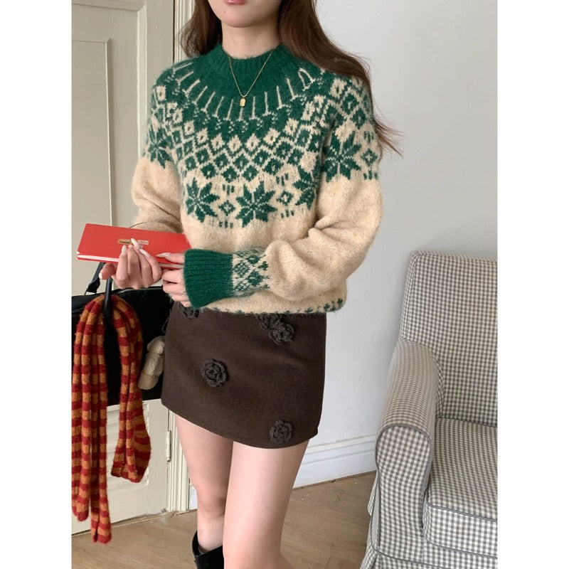 Strickpullover mit Fair-Isle-Muster