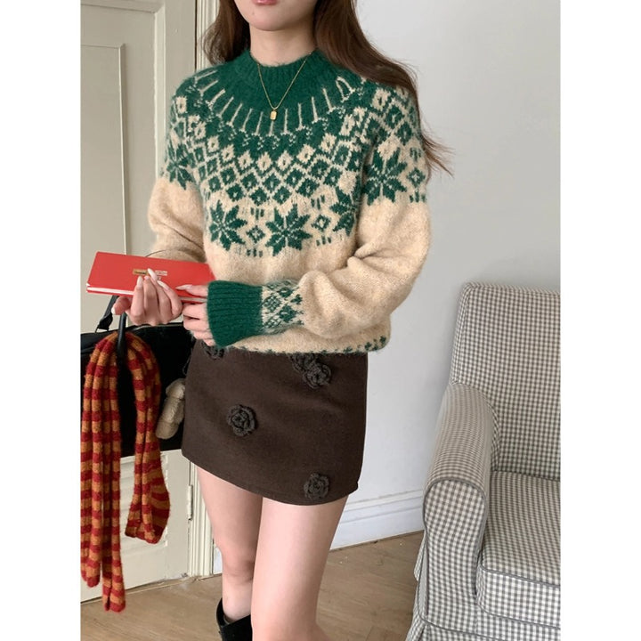 Strickpullover mit Fair-Isle-Muster
