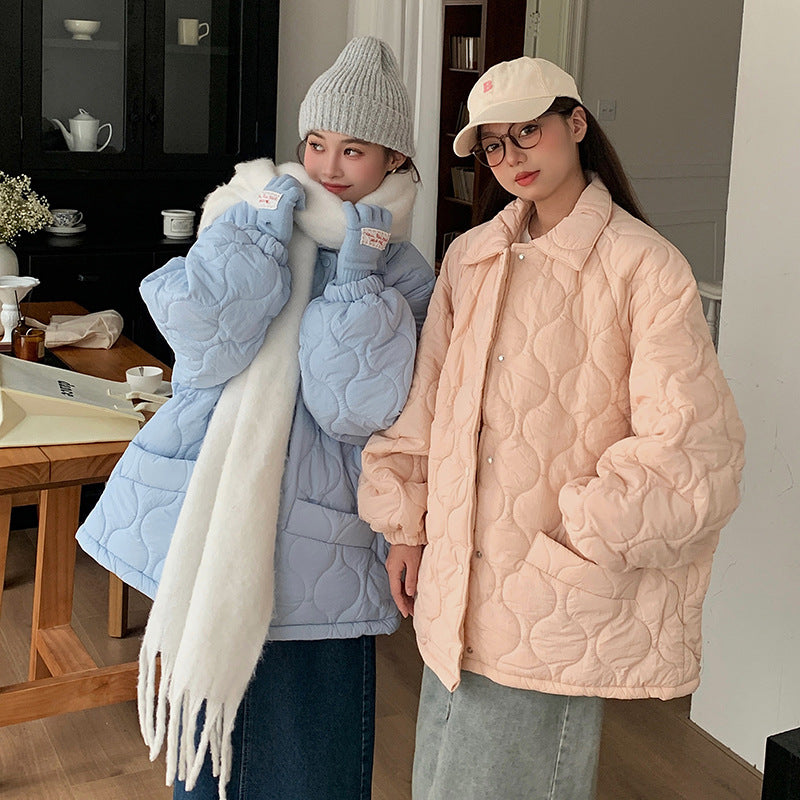 Gesteppte Winterjacke mit Lammfleece-Futter