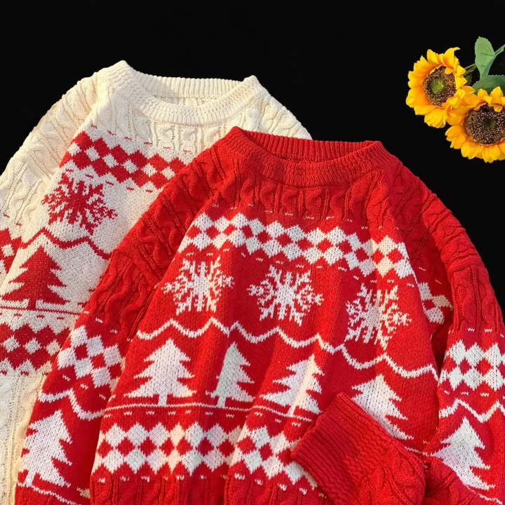 Retro-Strickpullover im amerikanischen Stil