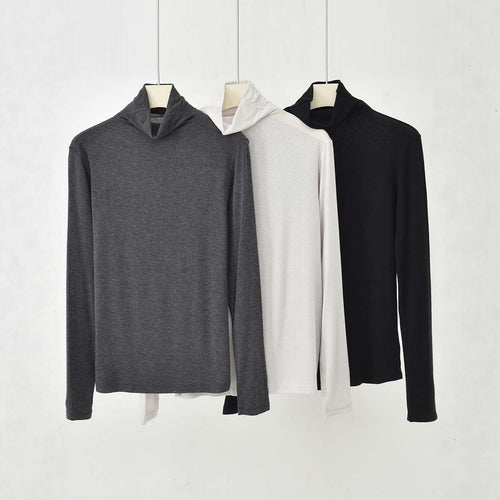 Leichter Kaschmir-Mix Rollkragenpullover