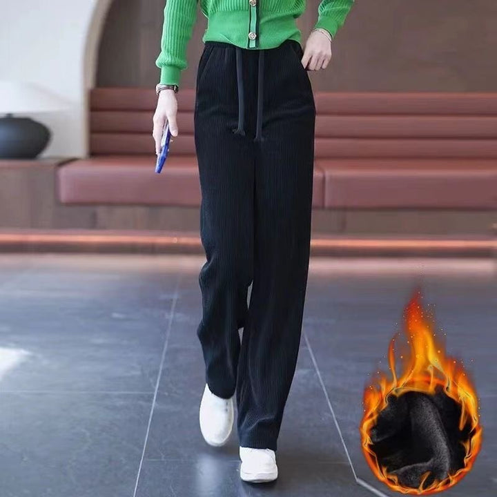 Cord-Hose für Damen, Karottenform, gefüttert