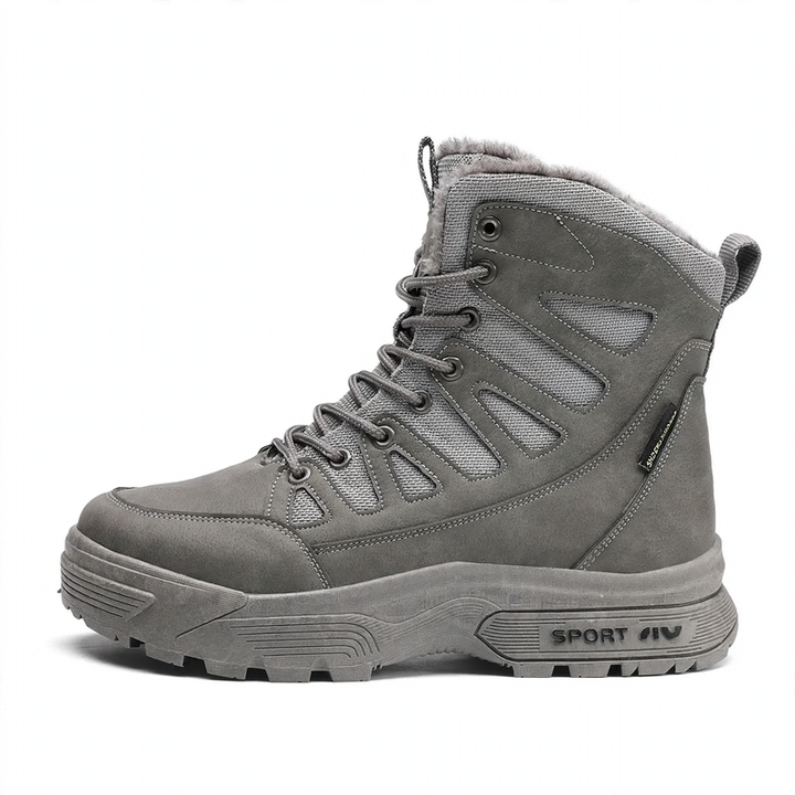 Herren-Winterstiefel, gefüttert, wasserdicht, rutschfest