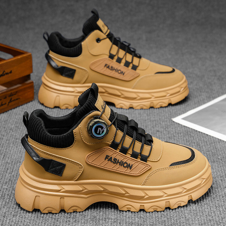 Robuste Herren-Stiefeletten mit Plateausohle