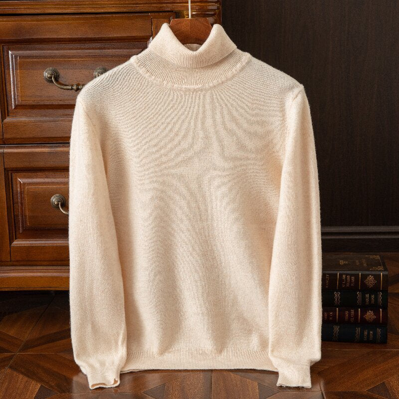 Klassischer, dicker Herren-Wollpullover
