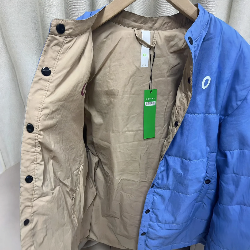 Wendbare Damen-Steppjacke, wasserabweisend, lockerer Schnitt