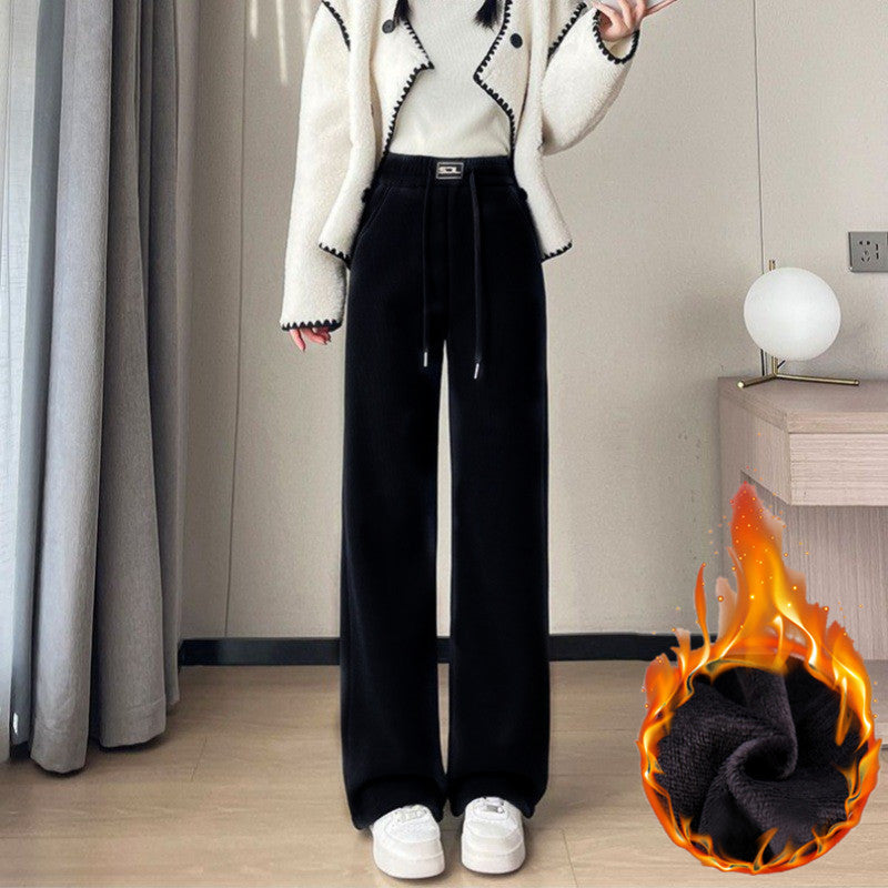 Gefütterte Cord-Weithose für Damen, extra warm