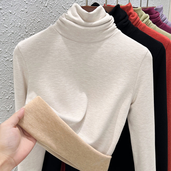 Damen-Thermo-Shirt mit Stehkragen, gefüttert