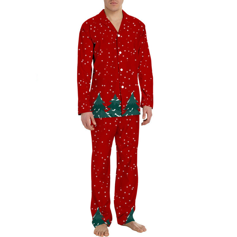 Herren-Pyjama-Set, langärmelig, festlich