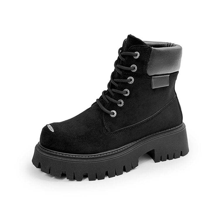 Herren-Stiefel, hohe Form, Wildleder-Optik