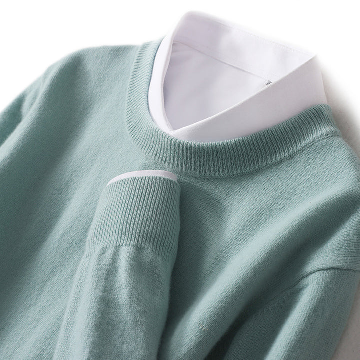 Herren-Pullover, Rundhalsausschnitt, locker geschnitten