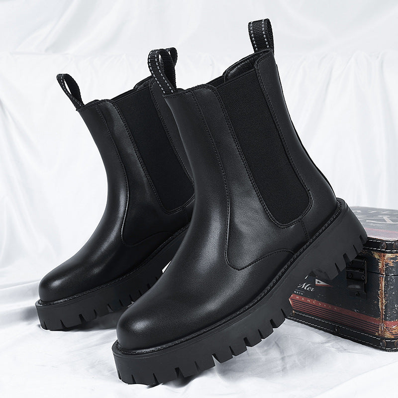 Robuste Chelsea-Stiefel mit Plateausohle