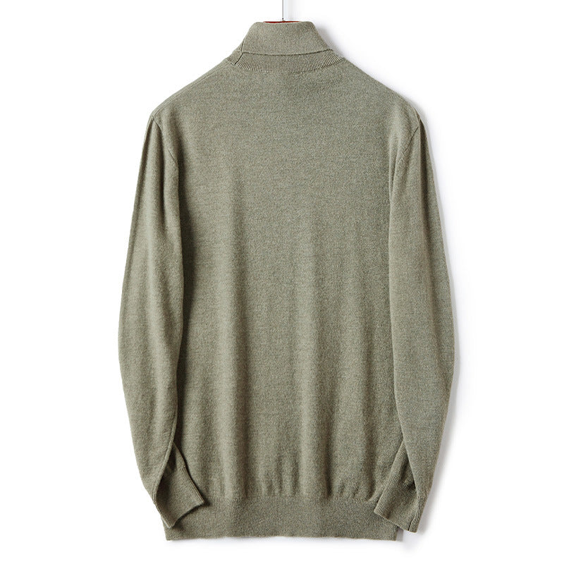 Herren-Rollkragenpullover aus Merinowolle