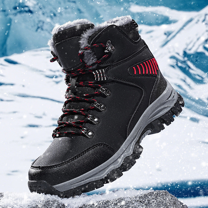 Gefütterte Herren Winter-Stiefel, hohe Passform