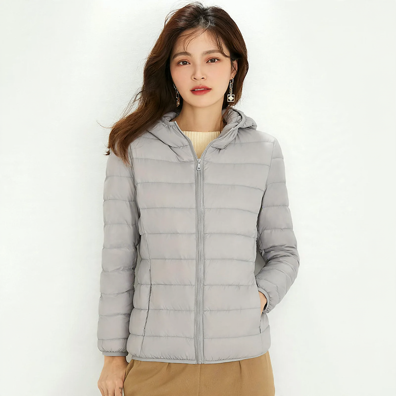 Leichte Daunenjacke mit Kapuze für Damen