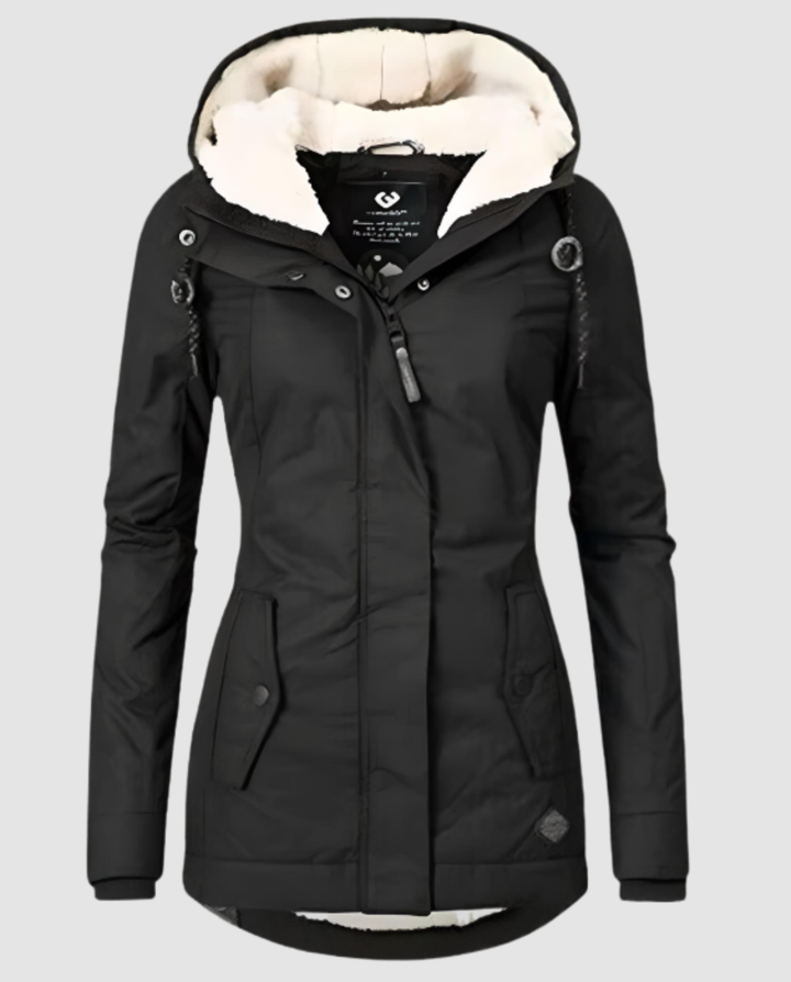 Lange Gefütterte Winterjacke Damen | Echoarchiv