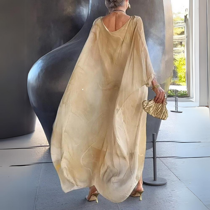Echoarchiv | Elegantes Seiden Chiffon Kleid