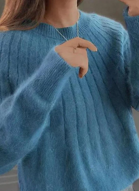 Echoarchiv | Flauschiger Strickpullover