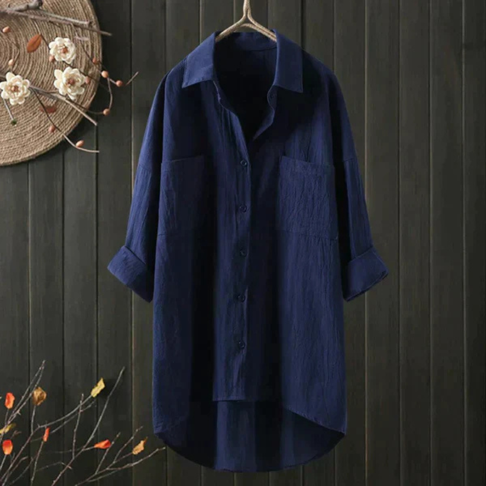 Echoarchiv | Luftige Oversize Bluse Aus Baumwolle