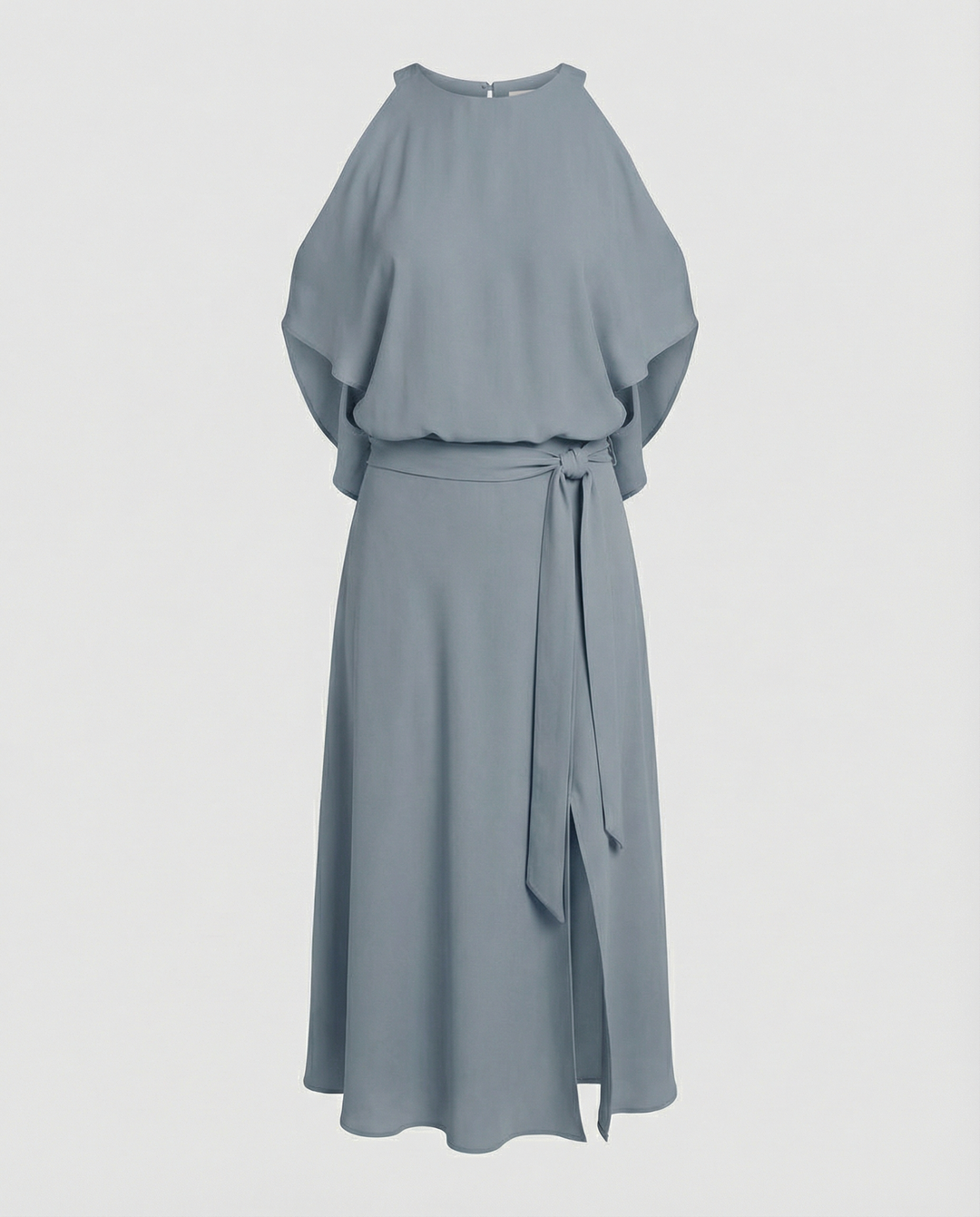 Elegantes Kleid mit modischen Schulterausschnitten.