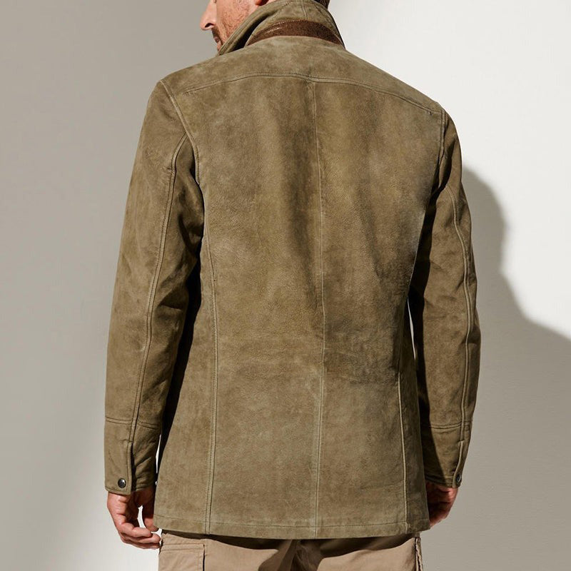 Echoarchiv | Vintage Vegan-lederjacke für Herren