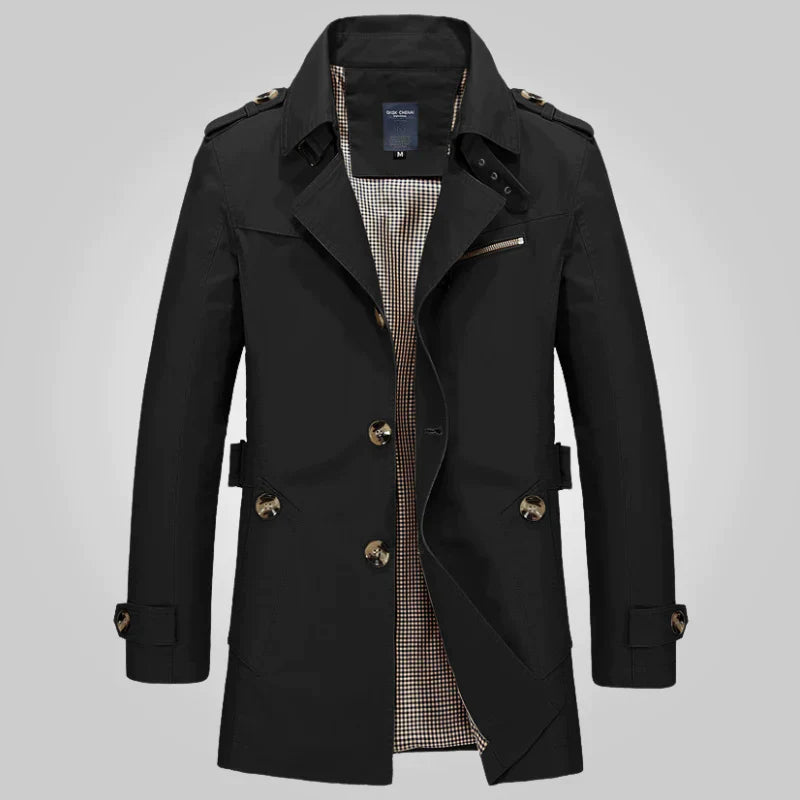 Echoarchiv | Klassischer Langer Trenchcoat