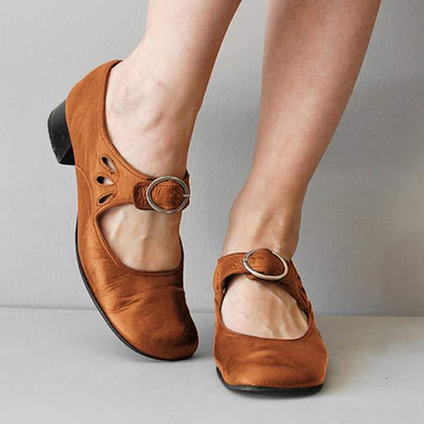 Echoarchiv | Orthopädische Vintage-Schuhe mit Runder Zehenpartie