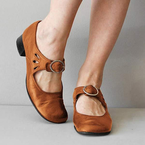 Echoarchiv | Orthopädische Vintage-Schuhe mit Runder Zehenpartie