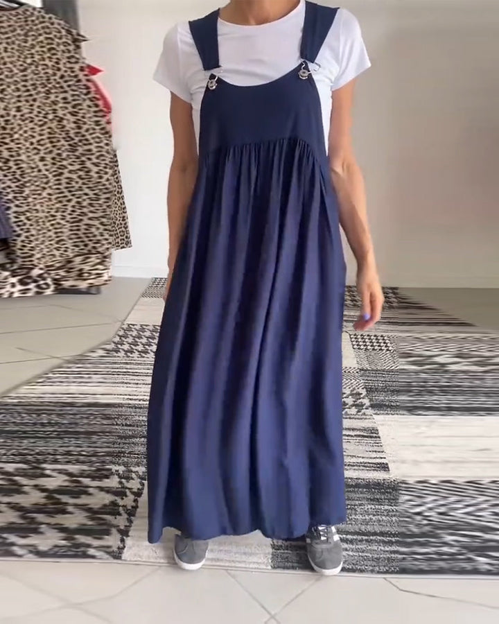 Echoarchiv | Kleid Lässig Einfarbig Hosenträger