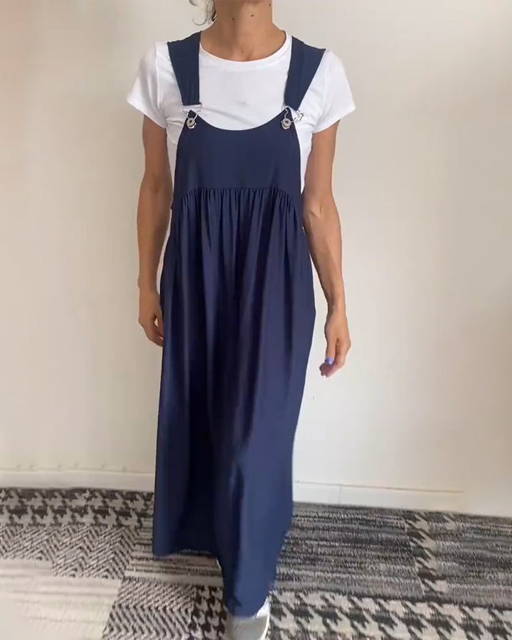 Echoarchiv | Kleid Lässig Einfarbig Hosenträger