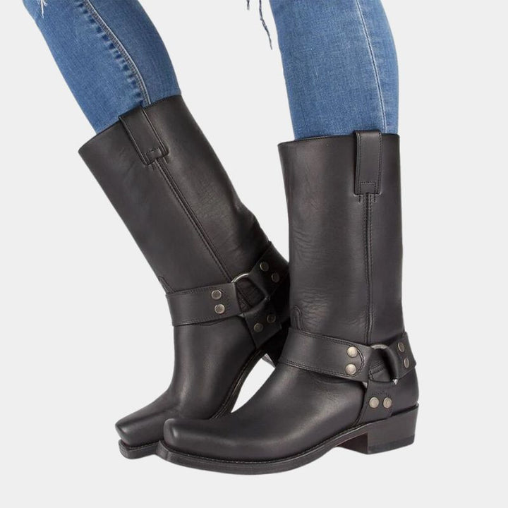 LanglEchoarchivige Cowboystiefel Im Vintage-Look