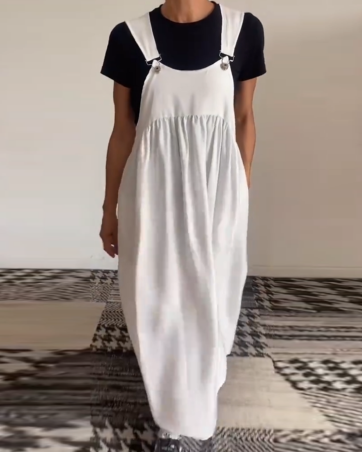 Echoarchiv | Kleid Lässig Einfarbig Hosenträger