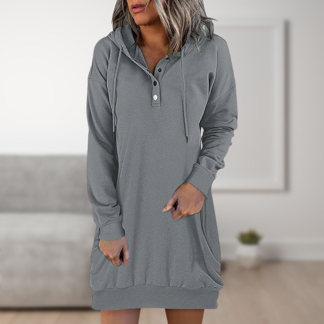 Echoarchiv | Kapuzenkleid Trendy Kapuzen Pullover für Damen