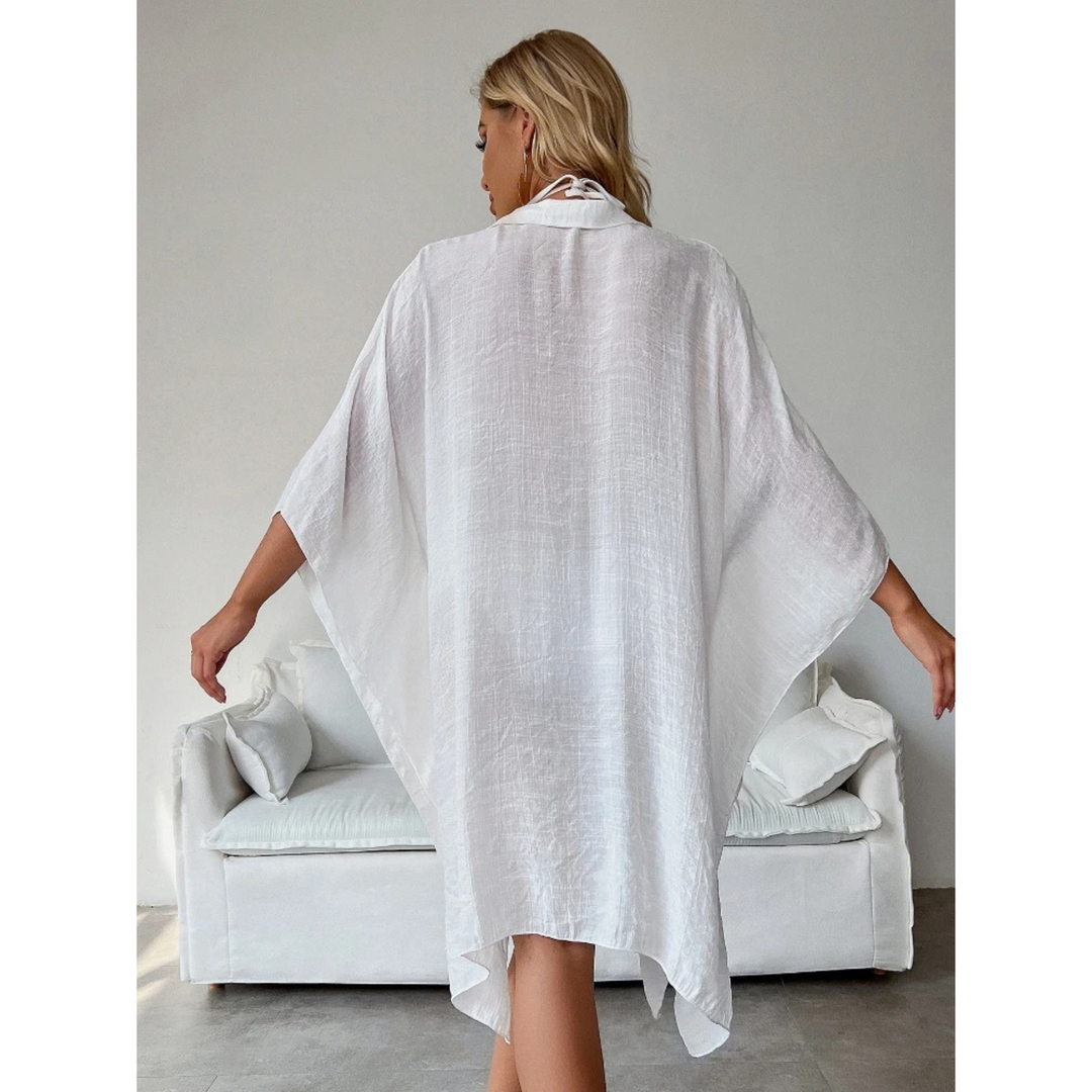 Vielseitiger F maus-Strandkimono mit Knöpfen