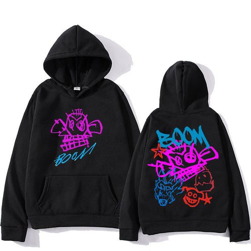 Echoarchiv | Arcane Jinx Cartoon Langarm-Hoodie