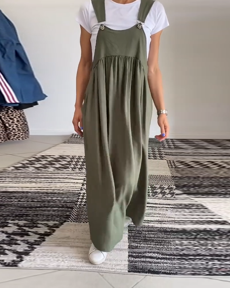 Echoarchiv | Kleid Lässig Einfarbig Hosenträger