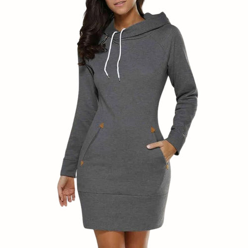 Lässiges Hoodie-SwEchoarchivtkleid mit Taschen