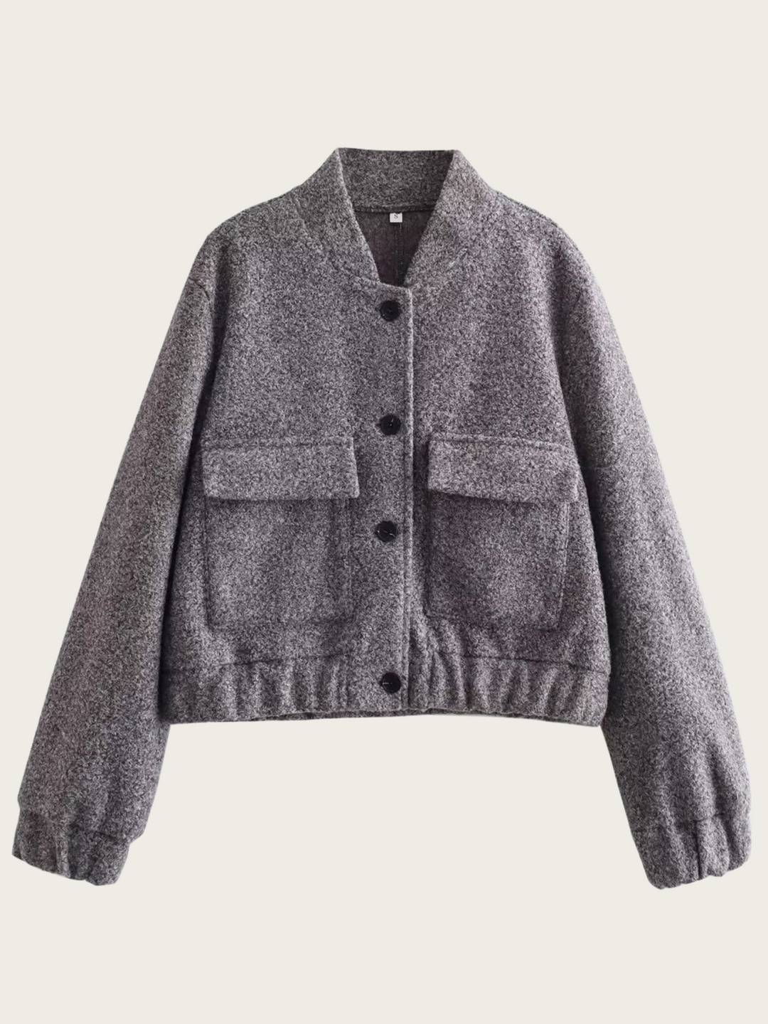 Echoarchiv | Kurze graue Wolljacke für Frauen Mauwi