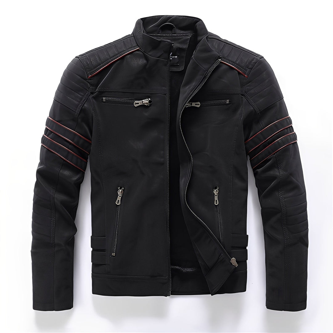 Echoarchiv | Stylische Motorrad Vegan-Lederjacke für Herren