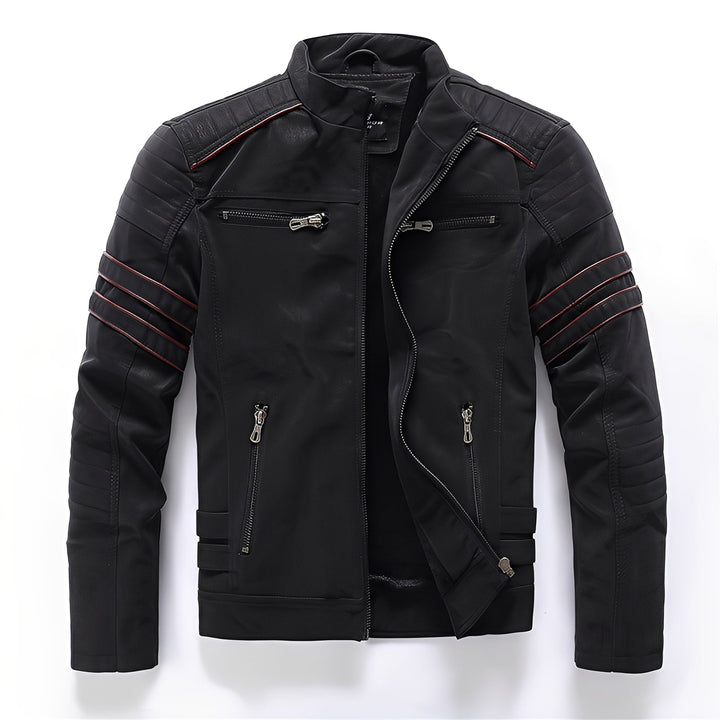 Echoarchiv | Stylische Motorrad Vegan-Lederjacke für Herren