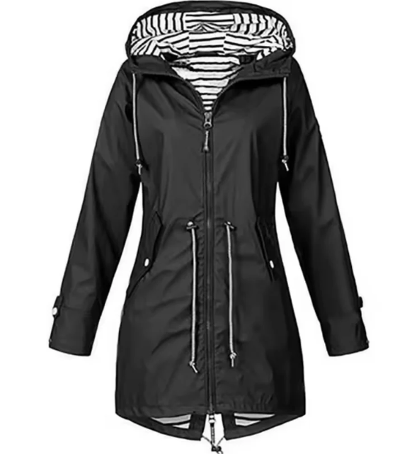 Echoarchiv | Wasserdichte Jacke mit Kapuze