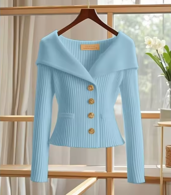 Strickjacke Damen Kurz Cardigan für Übergangsjahre – Veloura